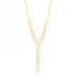 Geometric Round Square Shape Dainty 925 Silver Necklace
