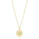 Turquoise Medallion Evil Eye Sterling Silver Necklace Turquoise Medallion Evil Eye Sterling Silver Necklace