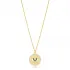Sapphire Medallion Evil Eye Sterling Silver Necklace