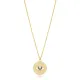 Sapphire Medallion Evil Eye Sterling Silver Necklace Sapphire Medallion Evil Eye Sterling Silver Necklace