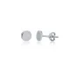 Plain Round Design Sterling Silver Stud Earring Wholesale Handcrafted Turkish Jewelry