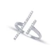Turkish Micro Pave CZ Bar 925 Sterling Silver Ring Turkish Micro Pave CZ Bar 925 Sterling Silver Ring