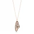 Black No Black Ink Pendant in 925 Sterling Silver