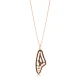 Black No Black Ink Pendant in 925 Sterling Silver