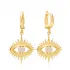 Evil Eye Dangle Earrings in 925 Sterling Silver