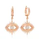 Evil Eye Dangle Earrings in 925 Sterling Silver Evil Eye Dangle Earrings in 925 Sterling Silver