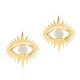 Turkish Evil Eye 925 Silver Stud Earrings Turkish Evil Eye 925 Silver Stud Earrings