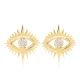 Turkish Evil Eye 925 Silver Stud Earrings Turkish Evil Eye 925 Silver Stud Earrings