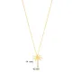 Palm Tree Design Minimalist Charm Pendant Necklace Wholesale Turkish 925 Sterling Silver Jewelry