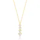 Stick Dainty Shiny CZ 925 Sterling Silver Necklace