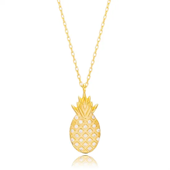 Pineapple Necklace in 925 Sterling Silver Pineapple Necklace in 925 Sterling Silver
