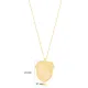 Shape Plain Dainty Medallion Sterling Silver Necklace