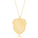 Shape Plain Dainty Medallion Sterling Silver Necklace