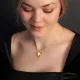 Shape Plain Dainty Medallion Sterling Silver Necklace