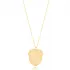 Shape Plain Dainty Medallion Sterling Silver Necklace