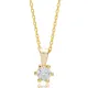 Dainty Round Six Claw CZ 925 Sterling Silver Necklace Dainty Round Six Claw CZ 925 Sterling Silver Necklace