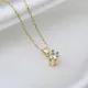 Dainty Round Six Claw CZ 925 Sterling Silver Necklace Dainty Round Six Claw CZ 925 Sterling Silver Necklace