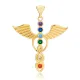 Rainbow Mix Stone Dainty Wing Charm Pendant 925 Sterling Silver Handmade Turkish Jewelry Rainbow Mix Stone Dainty Wing Charm Pendant 925 Sterling Silver Handmade Turkish Jewelry
