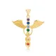 Rainbow Mix Stone Dainty Wing Charm Pendant 925 Sterling Silver Handmade Turkish Jewelry Rainbow Mix Stone Dainty Wing Charm Pendant 925 Sterling Silver Handmade Turkish Jewelry