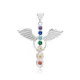 Rainbow Mix Stone Dainty Wing Charm Pendant 925 Sterling Silver Handmade Turkish Jewelry Rainbow Mix Stone Dainty Wing Charm Pendant 925 Sterling Silver Handmade Turkish Jewelry