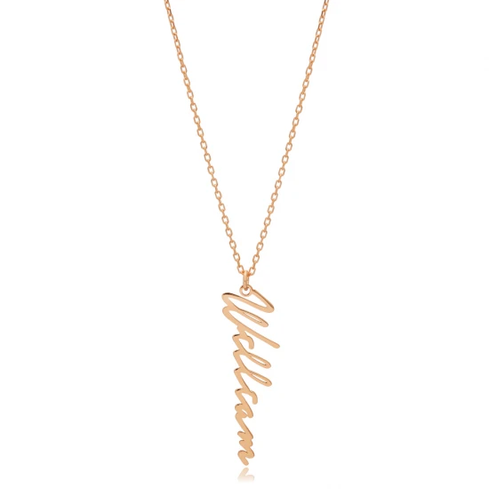 Personalized Custom Name 925 Sterling Silver Necklace | 925 Sterling Silver Wholesale | Sade Silver Personalized Custom Name 925 Sterling Silver Necklace - Sade 925 Silver Jewelry