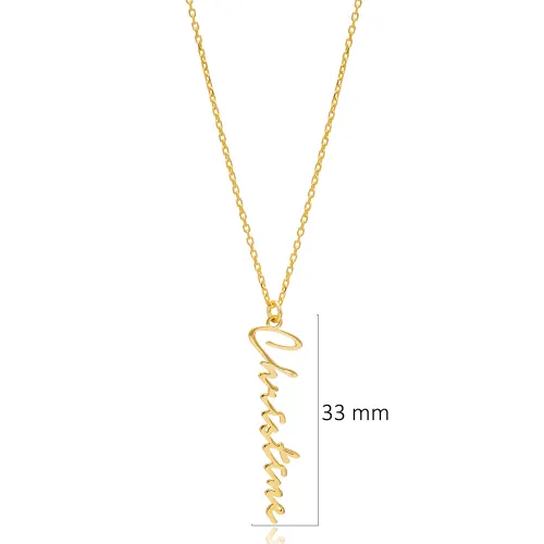 Customized Personalized Name Sterling Silver Necklace Customized Personalized Name Sterling Silver Necklace