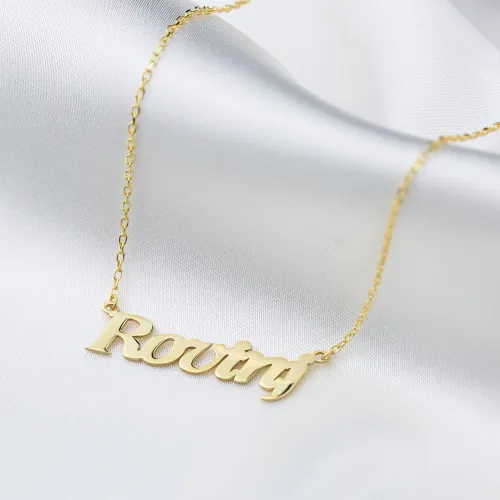 Custom Name Personalized Customized Silver Necklace Custom Name Personalized Customized Silver Necklace