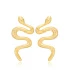 Plain Snake 925 Sterling Silver Earrings