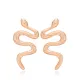 Plain Snake Design 925 Stud Earrings Plain Snake Design 925 Stud Earrings