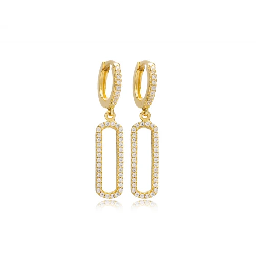 New Trend Geometric Dangle 925 Sterling Silver Earrings