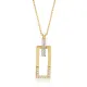 Rectangle Shape Geometric 925 Sterling Silver Necklace Rectangle Shape Geometric 925 Sterling Silver Necklace