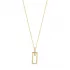 Rectangle Shape Geometric 925 Sterling Silver Necklace