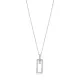 Rectangle Shape Geometric 925 Sterling Silver Necklace Rectangle Shape Geometric 925 Sterling Silver Necklace