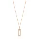 Rectangle Shape Geometric 925 Sterling Silver Necklace Rectangle Shape Geometric 925 Sterling Silver Necklace