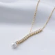 Dainty Y With Pearl 925 Sterling Silver Necklace - Sade 925 Silver Jewelry