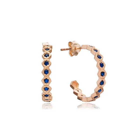 Turkish Sapphire 925 Sterling Silver Earrings