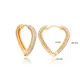 Dainty Heart Design Trendy Hoop Earrings Turkish Wholesale 925 Sterling Silver Jewelry Dainty Heart Design Trendy Hoop Earrings Turkish Wholesale 925 Sterling Silver Jewelry