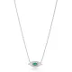Marquise Eye Shape Minimalist Charm Necklace Emerald Stone Handmade 925 Sterling Silver Jewelry Marquise Eye Shape Minimalist Charm Necklace Emerald Stone Handmade 925 Sterling Silver Jewelry