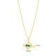Fish Dainty Evil Eye Style 925 Sterling Silver Pendant - Sade 925 Silver Jewelry