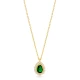 Stylish Emerald Pear Shape 925 Sterling Silver Necklace Stylish Emerald Pear Shape 925 Sterling Silver Necklace
