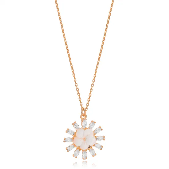 Fashion Trendy Flower Design Summer Collection Charm Necklace Pendant Wholesale Turkish 925 Sterling Silver Jewelry Fashion Trendy Flower Design Summer Collection Charm Necklace Pendant Wholesale Turkish 925 Sterling Silver Jewelry