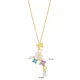 Multicolor Fresh Simple Summer Collection Flower Butterfly Charm Necklace Pendant Turkish 925 Sterling Silver Jewelry Multicolor Fresh Simple Summer Collection Flower Butterfly Charm Necklace Pendant Turkish 925 Sterling Silver Jewelry