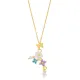 Multicolor Fresh Simple Summer Collection Flower Butterfly Charm Necklace Pendant Turkish 925 Sterling Silver Jewelry Multicolor Fresh Simple Summer Collection Flower Butterfly Charm Necklace Pendant Turkish 925 Sterling Silver Jewelry