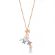 Multicolor Fresh Simple Summer Collection Flower Butterfly Charm Necklace Pendant Turkish 925 Sterling Silver Jewelry Multicolor Fresh Simple Summer Collection Flower Butterfly Charm Necklace Pendant Turkish 925 Sterling Silver Jewelry
