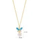 Aquamarine CZ Flower Summer Collection Silver Necklace Aquamarine CZ Flower Summer Collection Silver Necklace