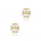 Geometric CZ Baguette 925 Sterling Silver Earrings