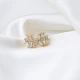 Geometric CZ Baguette 925 Sterling Silver Earrings