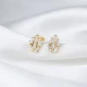 CZ Baguette Minimalist 925 Sterling Silver Earrings