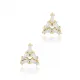 Triangle CZ Baguette Sterling Silver Earrings Triangle CZ Baguette Sterling Silver Earrings