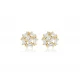 Round CZ Baguette 925 Sterling Silver Earrings